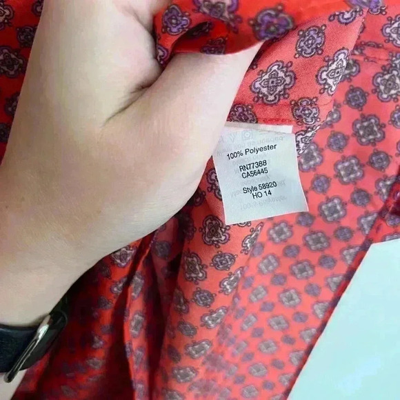 J. Crew Patterned Racerback Sleeveless Blouse - Picture 6 of 7